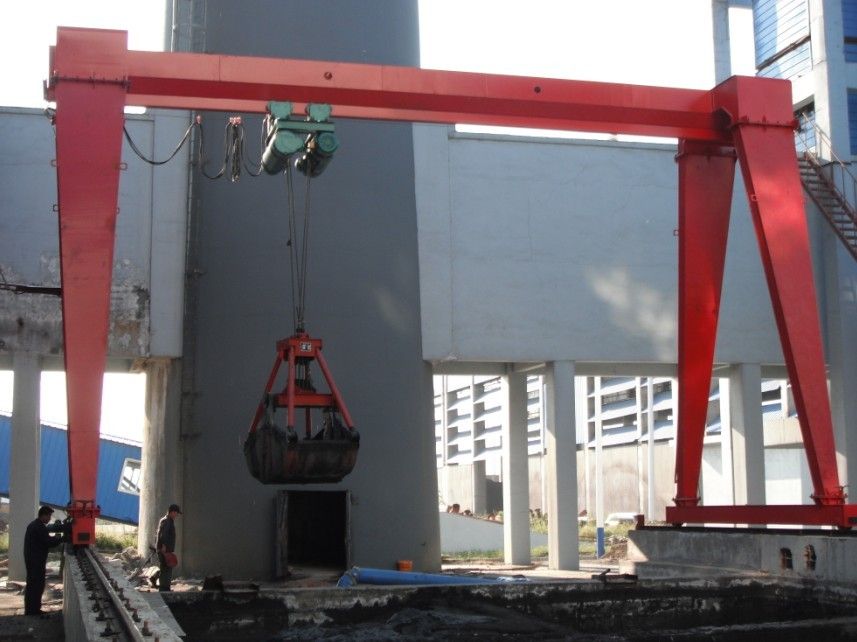 MHZ��늄Ӻ��Jץ���Tʽ���ؙC MHZ type electric hoist grab gantry crane